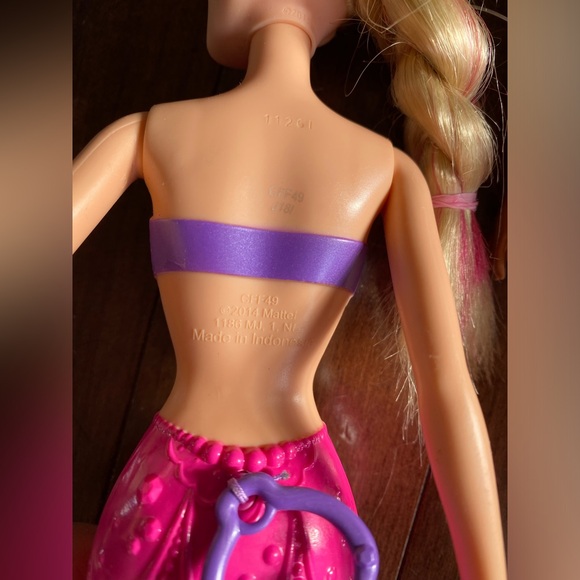 Assorted Mermaid Dolls Barbie and Mattel with Rainbow Hair - Picture 5 of 9